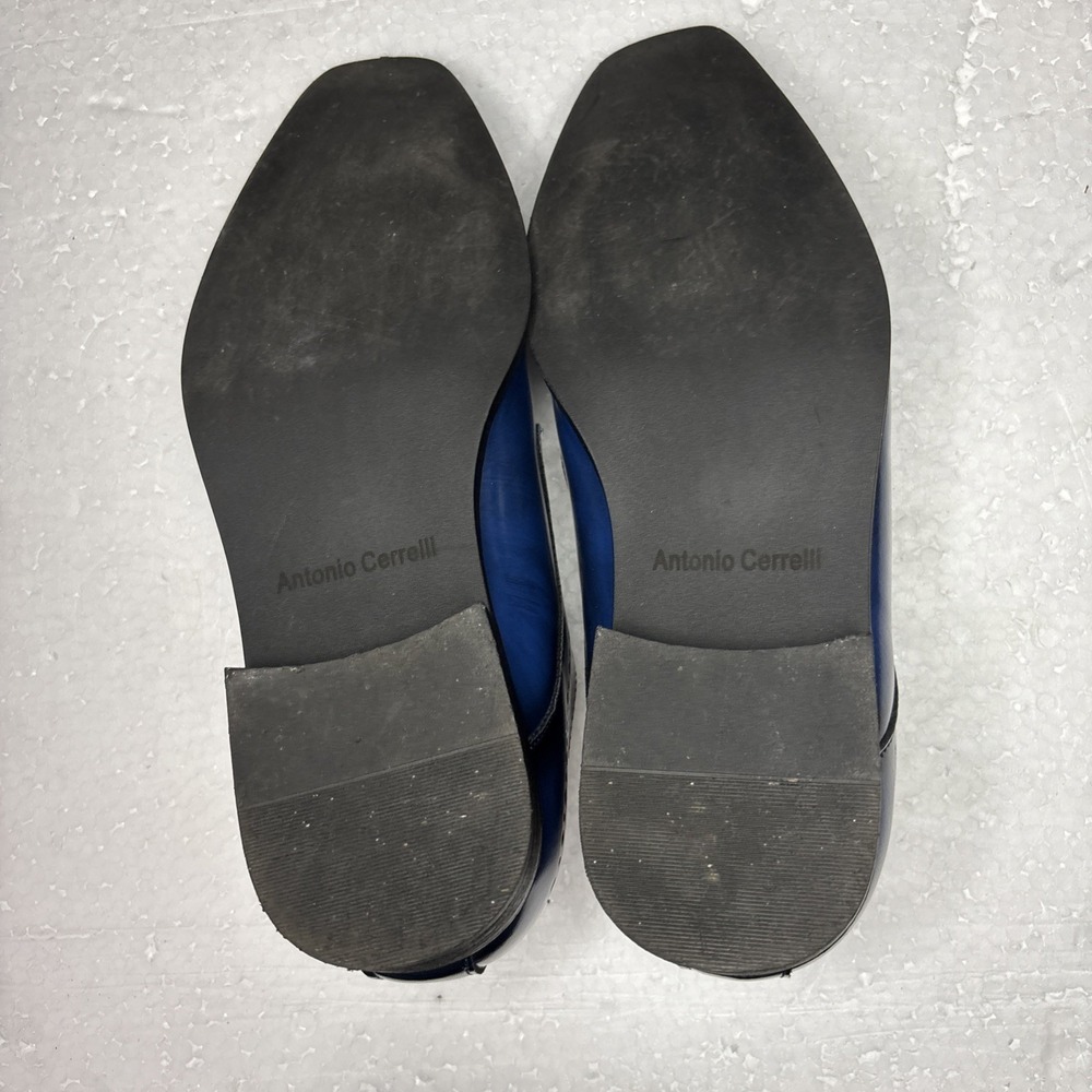 Antonio Cerrelli Blue Lace-up Men's Dress Shoes Sizes 9 - Picture 8 of 8